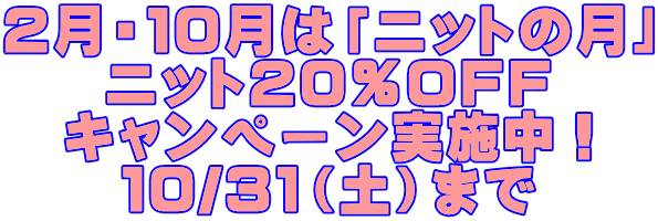 �Q���E�P�O���́u�j�b�g�̌��v �j�b�g�Q�O��OFF �L�����y�[�����{���I �P�O/�R�P�i�y�j�܂�