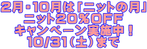 �Q���E�P�O���́u�j�b�g�̌��v �j�b�g�Q�O��OFF �L�����y�[�����{���I �P�O/�R�P�i�y�j�܂�